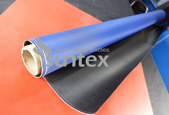 Fire-Resistant PU Coated Fiberglass Fabrics For Air Distribution System 0.41mm
