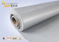 Grey Color Double Sided Silicone Coated Glass Fabric Insulation , Fire Retardant Curtain Fabric