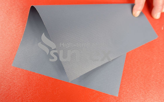 4. Silver Grey High-Temperature (550℃) PTFE-Coated Fiberglass Fabric for Wholesale
