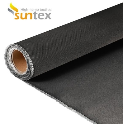 Red Fire Resistant Silicone Coated Glass Cloth Fabric For Hvac System Duct Connector