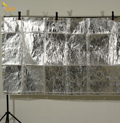 800℃ Anti Spatter Welding Blanket Various Sizes Easy Hanging Fiberglass Fabric For Warehouses