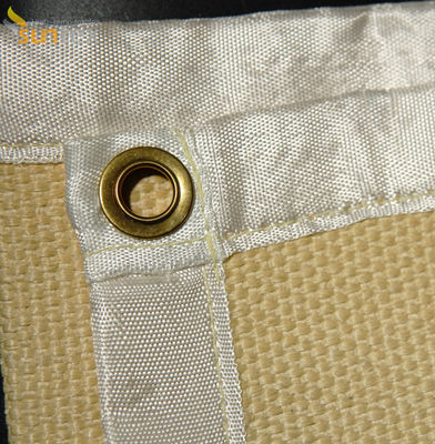 800℃ Anti Spatter Welding Blanket Various Sizes Easy Hanging Fiberglass Fabric For Warehouses