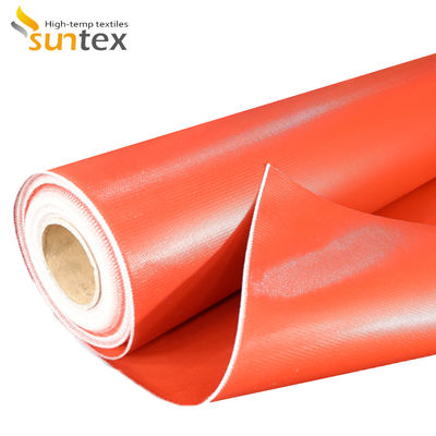 Grey Color Silicone Coated Fiberglass Fabric with Chemical Resistance and Roll Length Options for High Temp Protection
