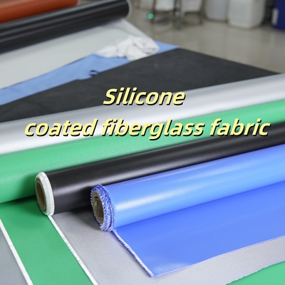 Silicone Coated Fiberglass Fabric 400 g/sqm -50C to 500C Fireproof