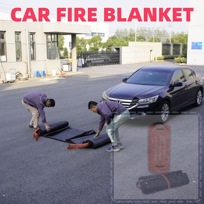 Gray EV Car Fire Blanket with 550℃/1000℃ Thermal Resistance for Oxygen Deprivation Fire Safety