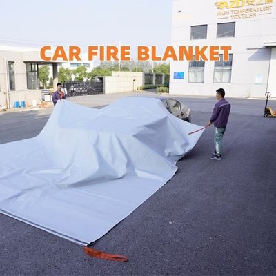 EV Car Fire Blanket with 550℃/1000℃ Thermal Resistance and Oxygen Deprivation for Electric Vehicles Compliant with EN 13501 European Standards