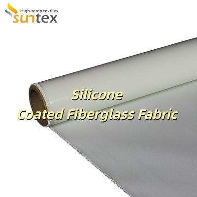 Tear Resistant Alkali Free Grey Color Silicone Coated Fiberglass Fabric for Industrial Insulation