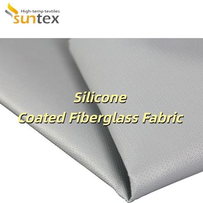 Fire Retardant Silicone Coated Fiberglass Fabric with 400 g/sqm Weight and 0.3 mm Thickness for High Temperature Applications