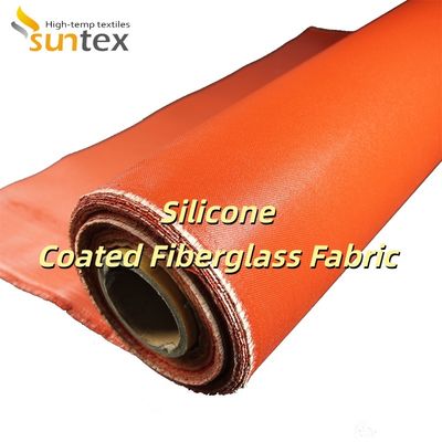 Double Sided Silicone Coated Fiberglass Fabric Alkali Free Grey Color for Fire and Heat Resistance