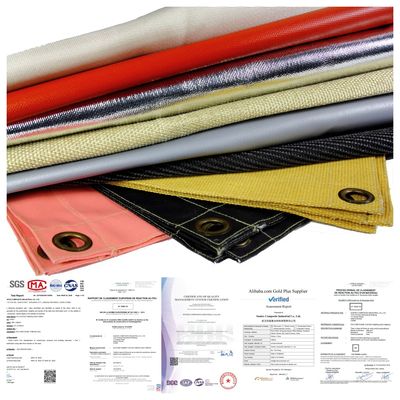 100% Fiberglass Welding Blanket - 550°C Heat Resistant & Acrylic Coated Fire Blanket for Industrial Safety