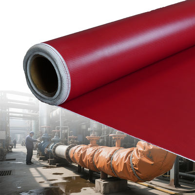 Double Sided Grey Color Silicone Coated Fiberglass Fabric with 50 m / 100 m Roll Length for Thermal Insulation