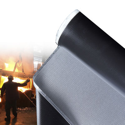 Tear Resistant Silicone Coated Fiberglass Fabric with 0.3 mm Thickness 400 g/sqm Weight and 1 / 1.2 / 1.5 meter Width for Industrial Insulation