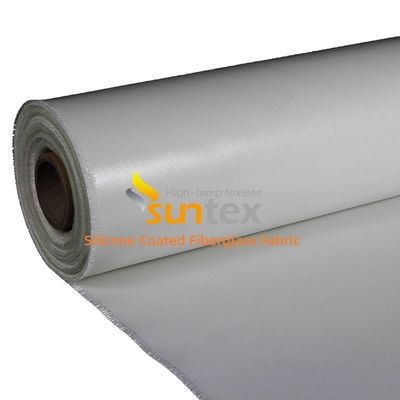 Alkali Free Anti-Aging Silicone Coated Fiberglass Fabric with 50 m / 100 m Roll Length