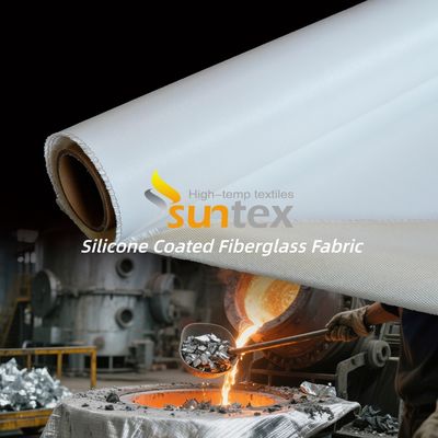 Heat Insulation Fiberglass Fabric: Double Sided Silicone Coated, 590g/m², 0.45mm