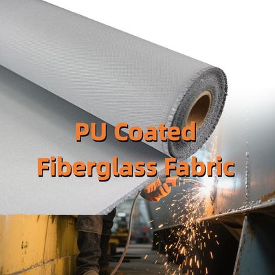 Dual-Coated (Silica + Heavy-Duty PU) Fiberglass Fabric | 460 g/sqm, 0.41 mm | For Welding Protection