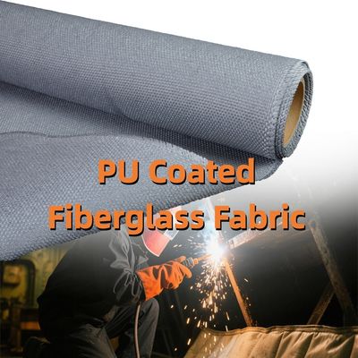 Dual-Coated (High-Silica & PU) Fiberglass Fabric | 460 g/sqm, 0.41 mm | Fireproof & Thermal Insulation