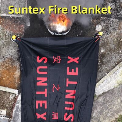 Suntex Gray Fire Blanket for Fire Containment and Smoke Emission in EV Car Fire Protection