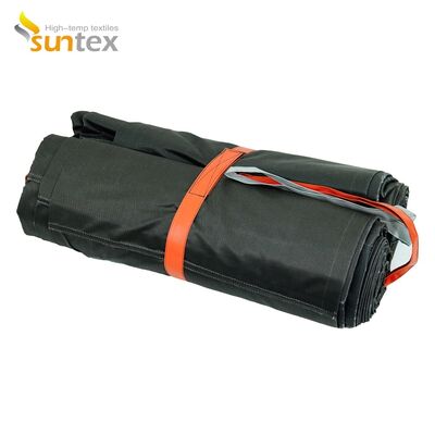 Professional Grade EV Fire Blanket with 550℃/1000℃ Thermal Resistance for Oxygen Deprivation and Two-Person Deployment