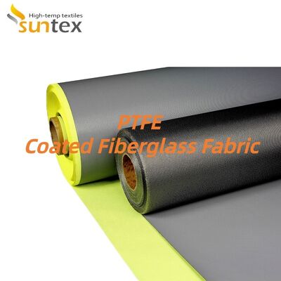 Industrial PTFE Coated Fiberglass Fabric with High Fire Resistance, Easy Fabrication, and 550℃ Temperature Resistance for Thermal Protection