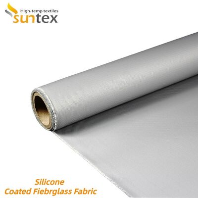 Fireproof Waterproof Chemical Corrosion Resistant Silicone Coated Fiberglass Fabric High Silica Fiberglass Cloth