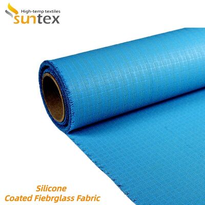 Industrial Grade Silicone Coated Fiberglass Fabric with 850g/m2 Weight Offering Fireproof and Chemical Corrosion Resistance
