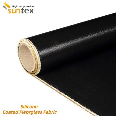 Fireproof High Silica Fiberglass Cloth with High Tensile Strength and Durable Silicone Rubber Coating