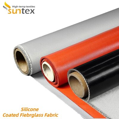 Industrial Grade Silicone Coated Fiberglass Fabric with 850g/m2 Weight Offering Fireproof and Chemical Corrosion Resistance