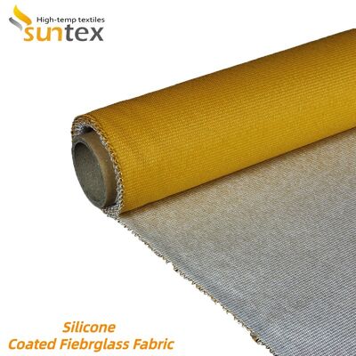 Waterproof Fireproof Silicone Coated Fiberglass Fabric High Silica Fiberglass Cloth 850g/m2