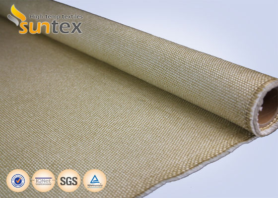 Vermiculite Coated Fiberglass Fabric 1200°C Fire Resistant 620g/sqm