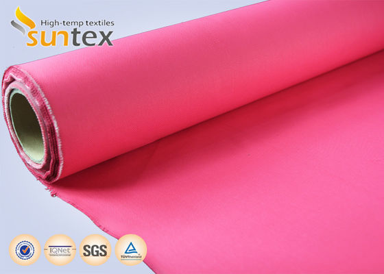Fire Resistant Fiberglass Fabric with Acrylic Coating for 550 Degree C Temperature Resistance Self Extinguishing and Non Toxic Smoke Emission