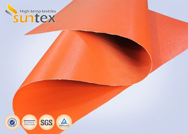 17 OZ. Red Silicone Coated Fiberglass Fabric For Welding Blankets & Curtains