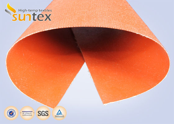 Customized Colored  Silicone Fiberglass Fabric Fireproof High Temperature Thermal Insulation Silicone Coated Fabric Cloth