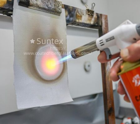 Weather Resistant Fireproof Silicone Coated Fiberglass Fabric - 850g/m2 High Silica Fiberglass Cloth for Outdoor & Chemical Environments