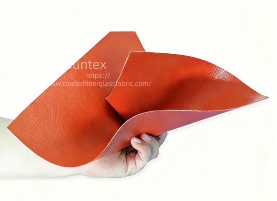Heavy Duty 850g/m2 Silicone Coated Fiberglass Fabric - Fireproof and Heat Resistant for Industrial Applications