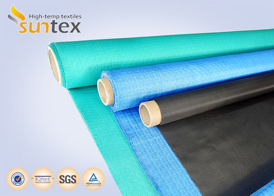 Fireproof Acrylic Coated Fiberglass Fabric with 550 Degree C Temperature Resistance for Welding Blankets