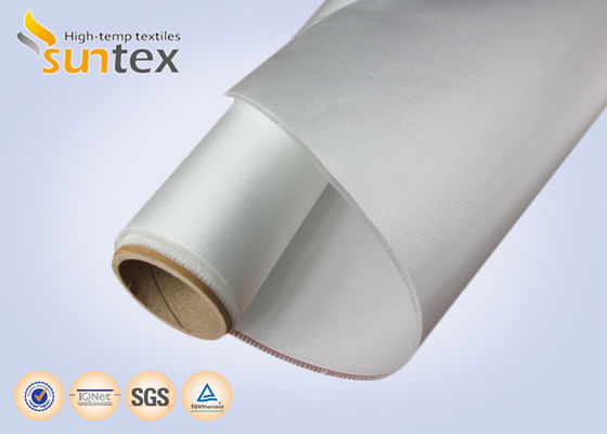 Acrylic Coated Fiberglass Fabric with 550 Degree C Temperature Resistance and Acrylic Weave-Set Finish for Easy Sewing and Cutting