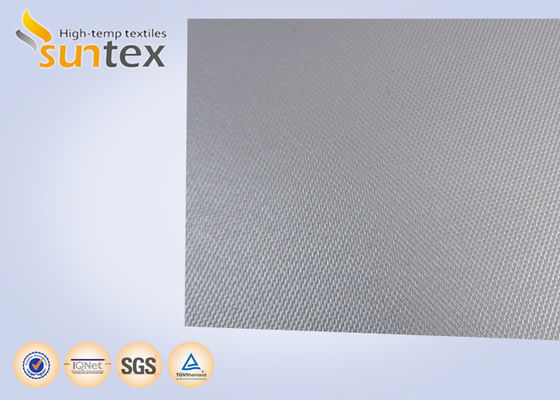 Industrial Grade PTFE Coated Fiberglass Fabric with 550℃ Temperature Resistance, Silver Grey Color, and 4H Satin Weave