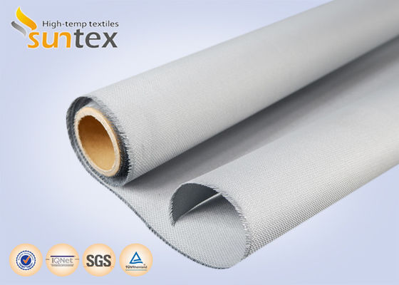 0.4mm PU Coated Fiberglass Fabric, Fireproof & Smoke Barrier for Fire Curtains, Thermal Insulation Roll & Pipe Protection Cover
