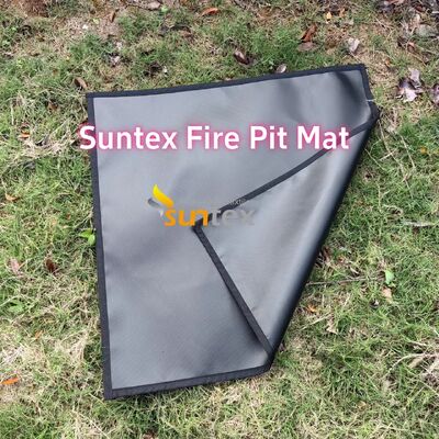 550°C Heat Resistant Fire Pit Mat with Customizable Sizes and Multi-Layer Structure for Outdoor Safety