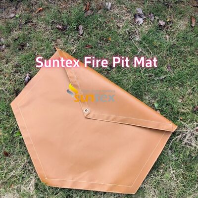 550°C Heat Resistant Fire Pit Mat with Multi-Layer Structure and Customizable Size for Outdoor Protection