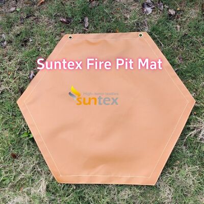 550°C Heat Resistant Fire Pit Mat with Customizable Sizes and Multi-Layer Structure for Outdoor Safety