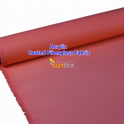 Fireproof Acrylic Coated Fiberglass Fabric with 550 Degree C Temperature Resistance for Welding Blankets