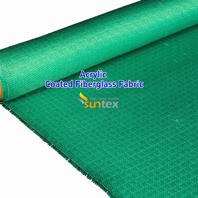 Acrylic Coated Fire Resistant Fiberglass Fabric with 550 Degree C Temperature Resistance for Welding Blankets - Easy to Sew and Cut