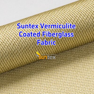 750℃ Temperature Resistance Vermiculite Coated Fiberglass Fabric with 1070gsm Heavy Weight and Excellent Abrasion Resistance