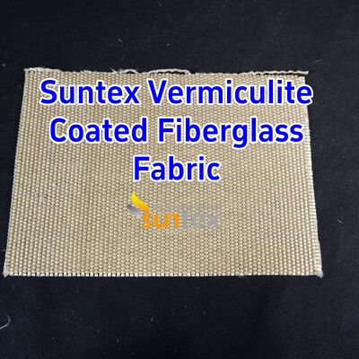 750℃ Temperature Resistance Vermiculite Coated Fiberglass Fabric with 1070gsm Heavy Weight and Excellent Abrasion Resistance
