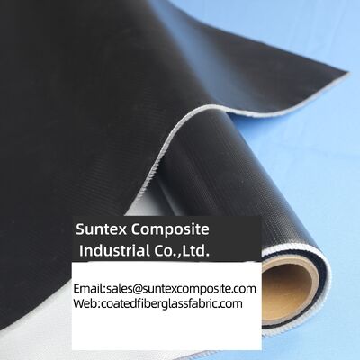 High Temperature Silicone Coated Fiberglass Fabric with Two Side Silicone Rubber Coating and Alkali Free E-Glass for 550°C Resistance