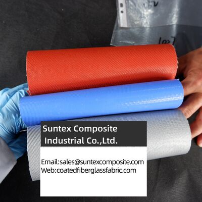 Heat-Resistant (550°C) Silicone Coated Fiberglass Fabric - Fireproof & Customizable Width (0.8m to 2m)