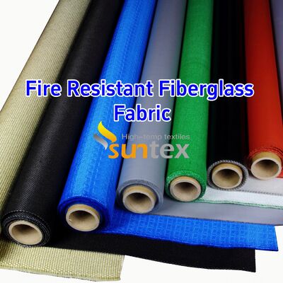 Fireproof Silicone Rubber Calcium Silicate Coated Impregnated Fiberglass Fabric Cloth 