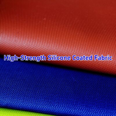 590 g/sqm 0.45 mm Thickness Silicone Coated Fiberglass Fabric With -50℃ to 550℃ Standing Temperature