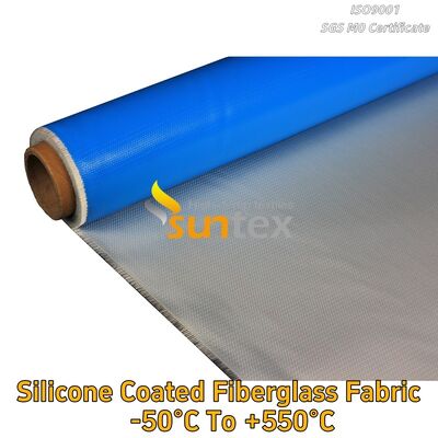 High Strength Double-Sided Fireproof Silicone Fiberglass Mesh Cloth Rubber Coated Glass